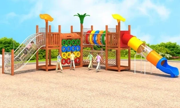 Wooden Playground Slide factory Wooden Playground Slide factory